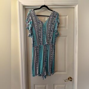 Beautiful blue patterned dress